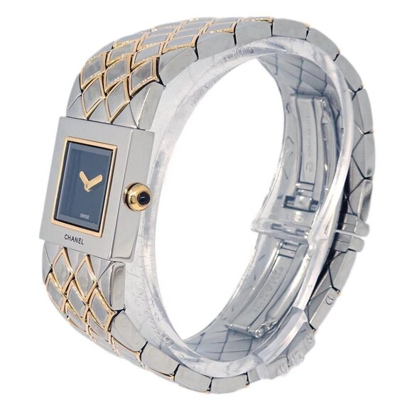 Chanel Matelasse Quartz Watch SS 18KYG V.H.60794 113949 main image 2